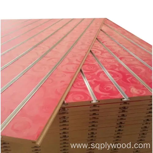 Slot Grooved MDF Board with 11 Aluminium Strips